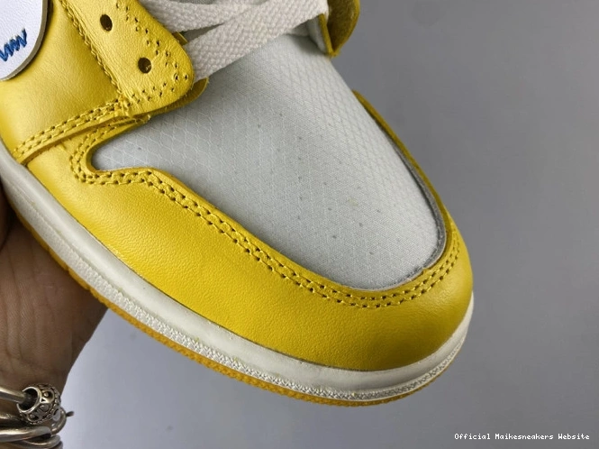 Official Maikesneakers Yellow-Cone Powder Jordan NRG Dark AQ0818-149 Air White Off-White x 1 0708